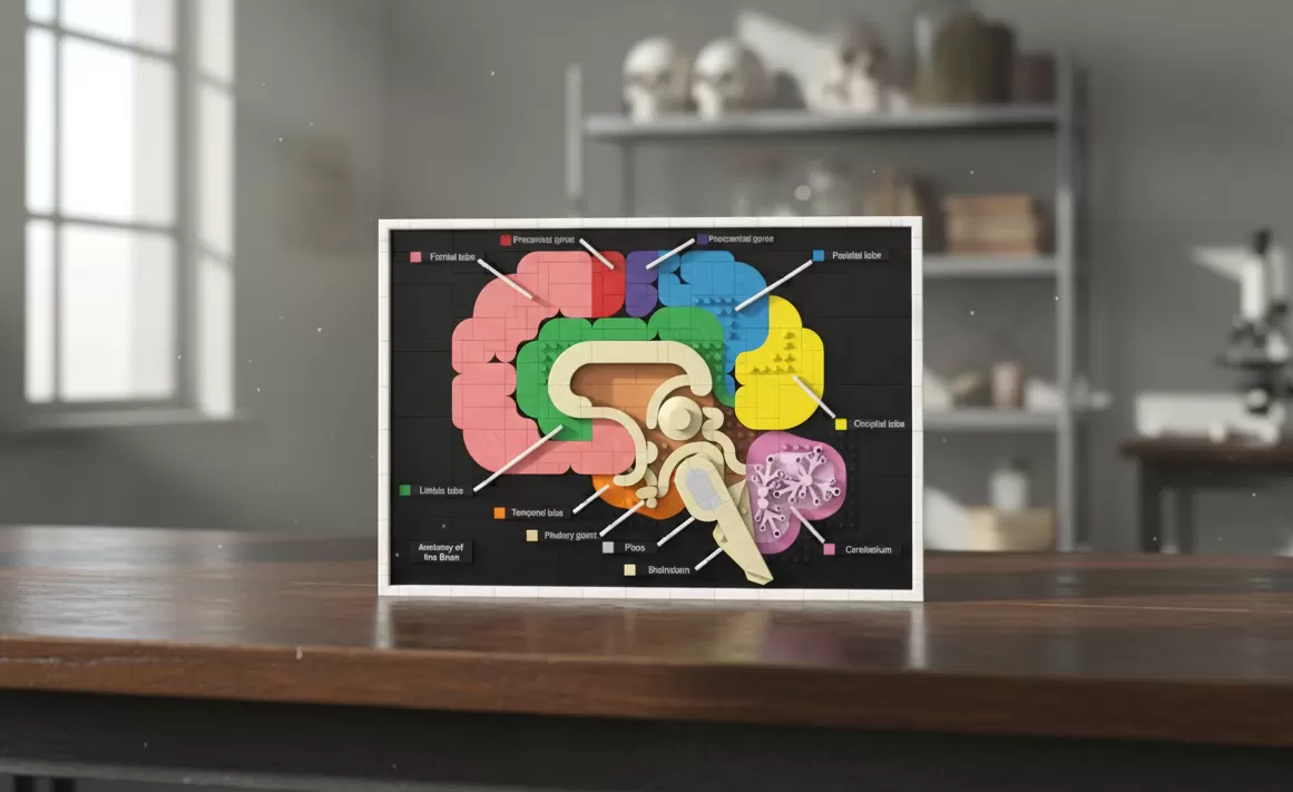 Anatomy of the Brain: o MOC de LEGO® Ideas que ensina neuroanatomia com cerca de 700 peças