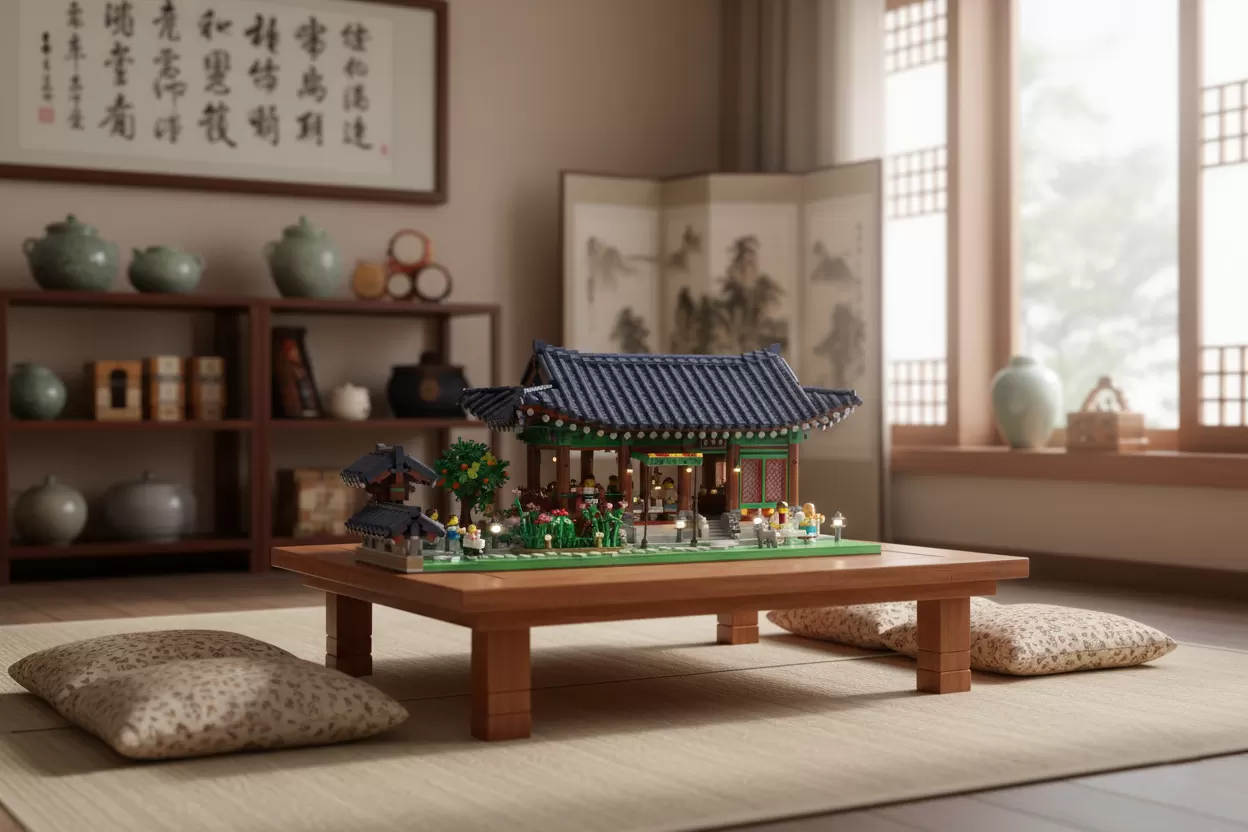 LEGO® Seonbi-Won: casa de chá coreana traz a arquitetura Hannok aos tijolos