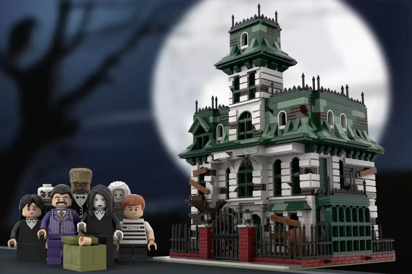 The Addams Family LEGO Ideas House garners 10,000 supporters