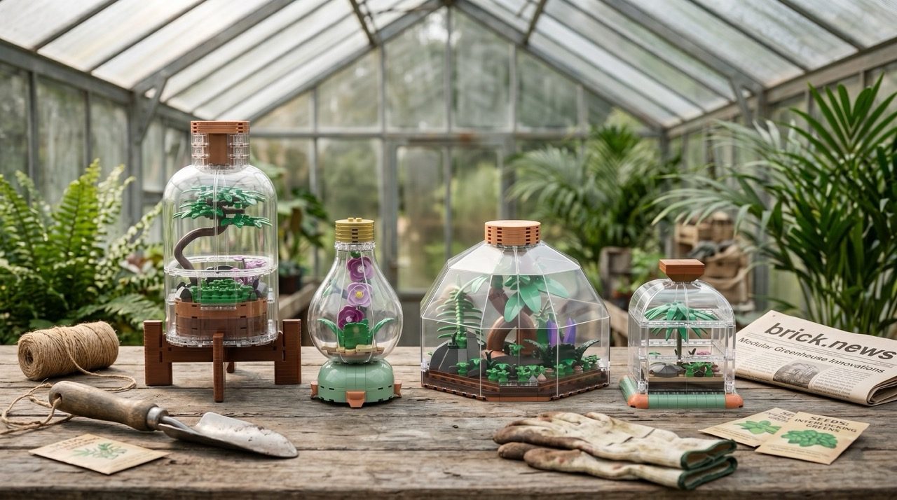 Terrarium Collection: o projeto LEGO® Ideas com quatro mini ecossistemas em vidro