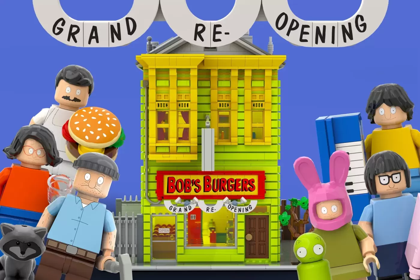 Bob's Burgers em LEGO® Ideas: o restaurante dos Belcher com 2991 peças