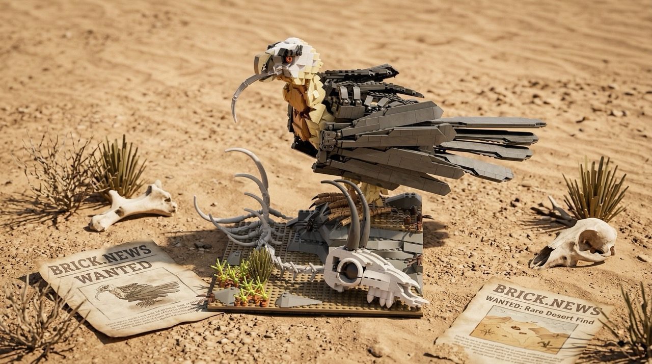 LEGO® Ideas Bearded Vulture: o abutre alpino com asas móveis e 83 cm de envergadura