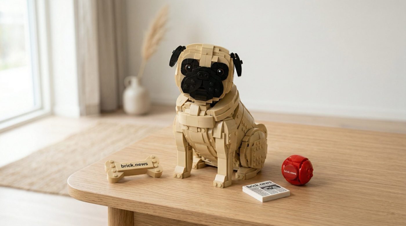LEGO® Pug: o cãozito rechonchudo que procura apoio no LEGO Ideas