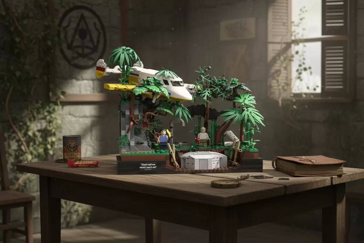 LOST Fans Celebrate 20th Anniversary With LEGO® Ideas Diorama of Hatch and Beechcraft