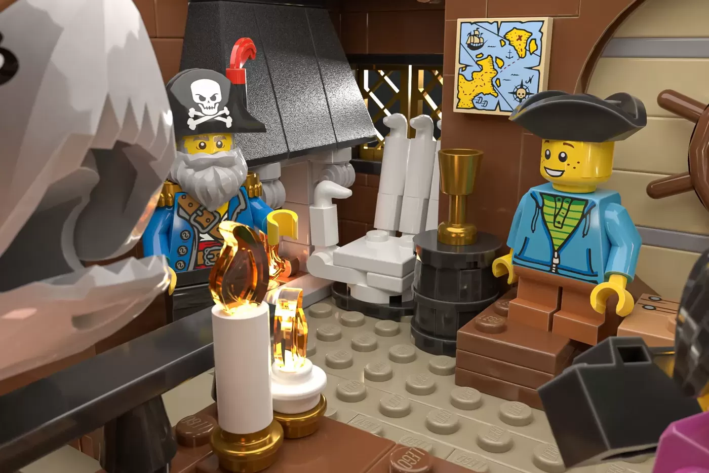 Ahoy Matey! LEGO® Ideas Pirate Restaurant Hits 10,000 Supporters (10000) — contents