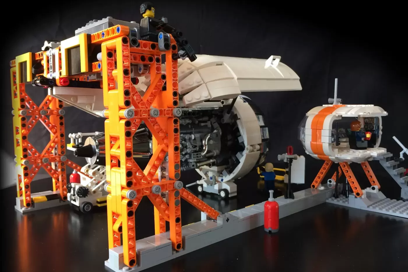 Aircraft Engine Workshop Reaches 10K on LEGO® Ideas with Working Turbofan at Minifigure Scale , aircraft engine workshop r…