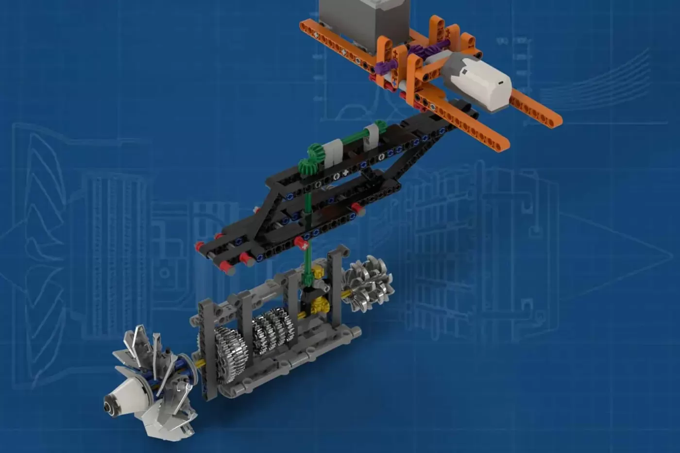 Aircraft Engine Workshop Reaches 10K on LEGO® Ideas with Working Turbofan at Minifigure Scale , aircraft engine workshop r…