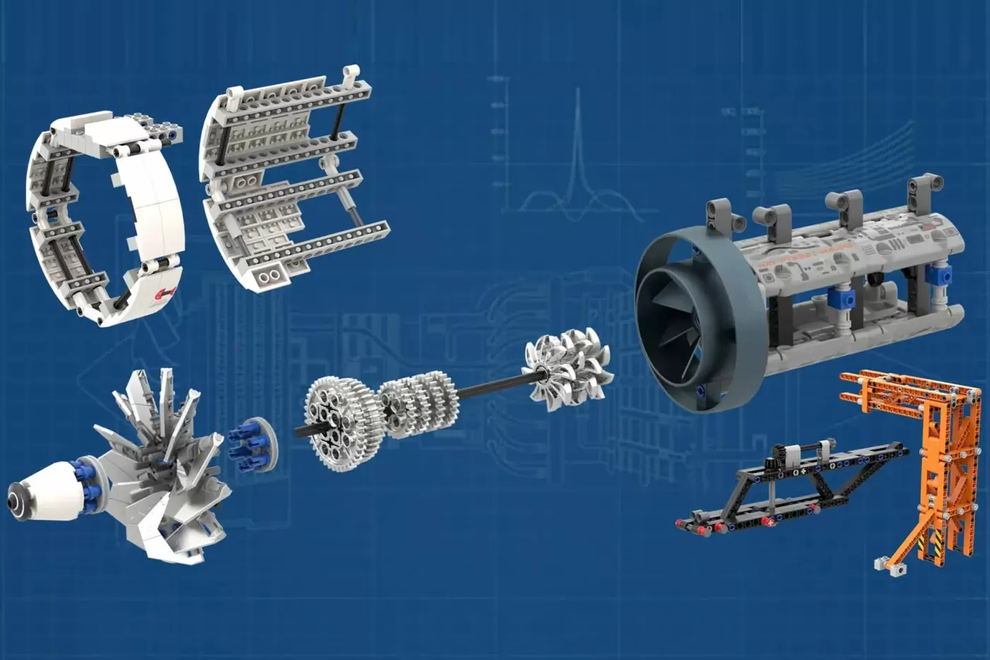 Aircraft Engine Workshop Reaches 10K on LEGO® Ideas with Working Turbofan at Minifigure Scale , aircraft engine workshop r…