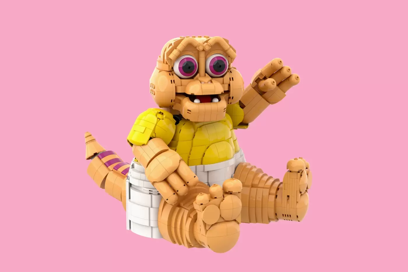 Baby Sinclair from Dinosaurs Gets Adorable LEGO® Ideas Treatment — side view