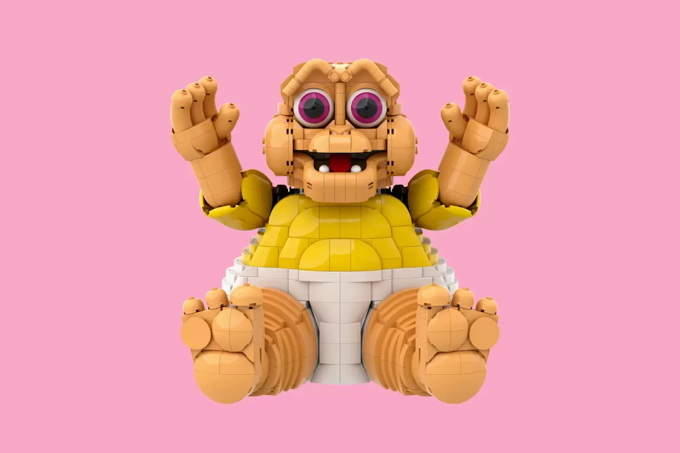 Baby Sinclair from Dinosaurs Gets Adorable LEGO® Ideas Treatment — close-up