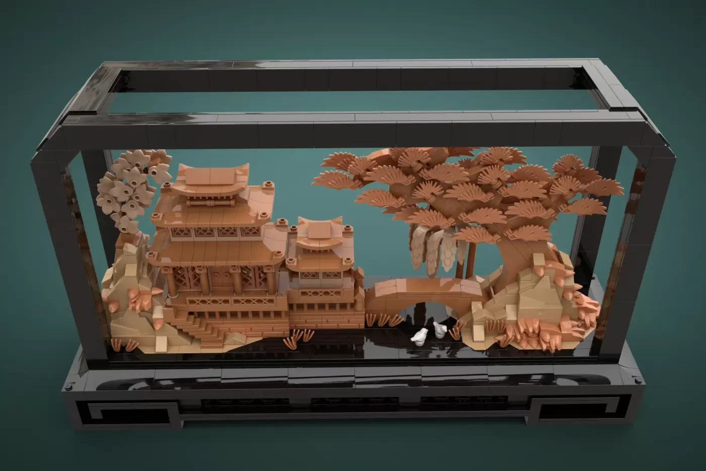 Chinese Cork Carving Art Hits 10,000 Supporters - A Miniature Masterpiece in Warm LEGO® Tones (10000) — chinese cork carvi…