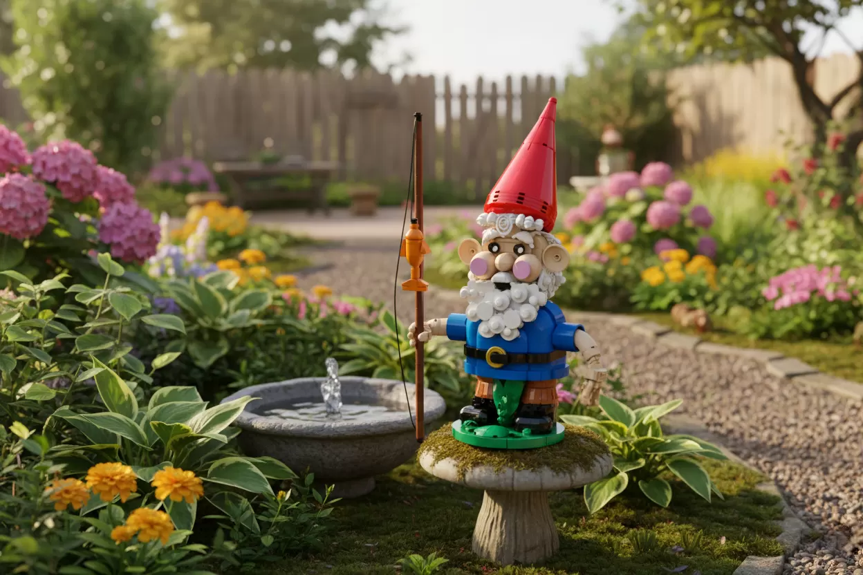 How LEGO® Turned a Garden Gnome Ornament into Art?