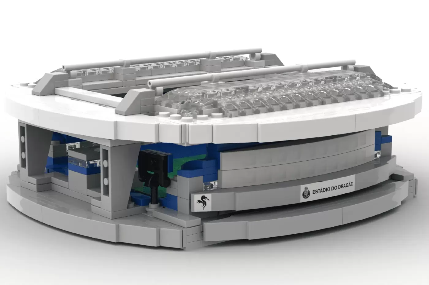 Dragon's Den: FC Porto Fan Creates Stunning LEGO® Estádio Do Dragão — detail view