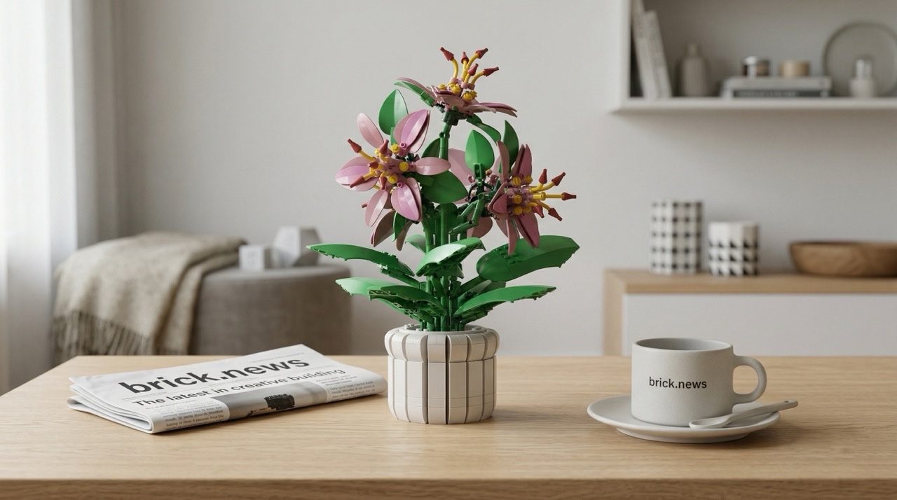 Pink Lily Arrangement: o ramo de lírios em LEGO® seguro para gatos passa à fase de análise
