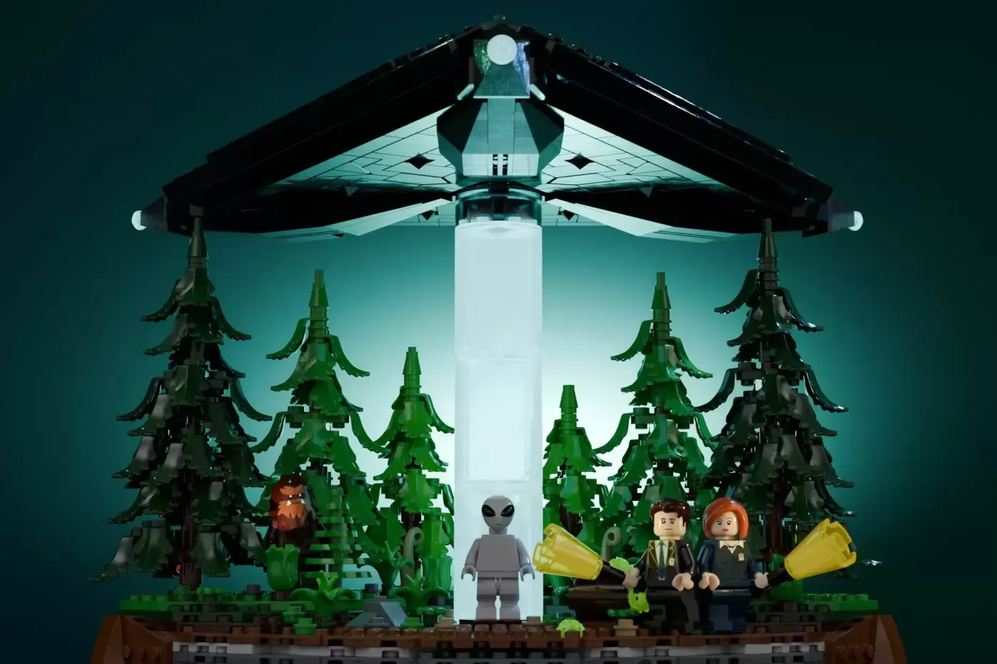 The X-Files em LEGO® Ideas - o Gabinete de Mulder e um OVNI em 2020 Peças