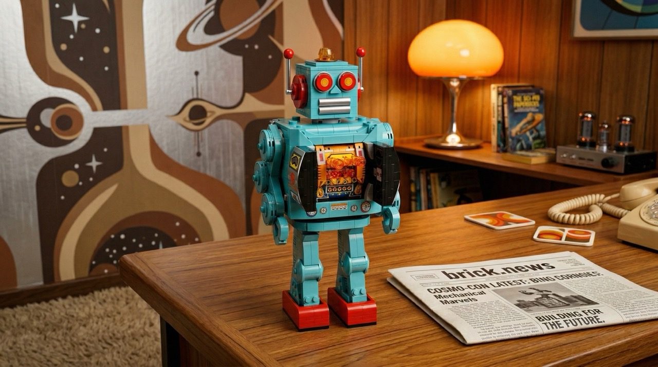 Retro Tin Toy Robot: o robô mecânico dos anos 50 recriado em LEGO® Ideas