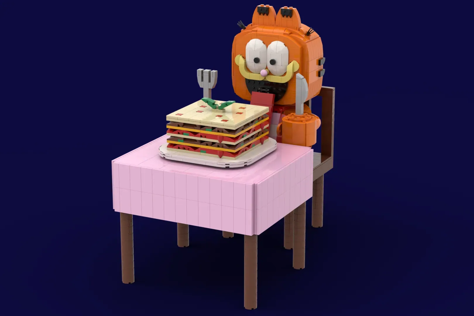 Garfield em LEGO® Ideas: o gato mais preguiçoso do mundo já tem a sua lasanha em tijolos