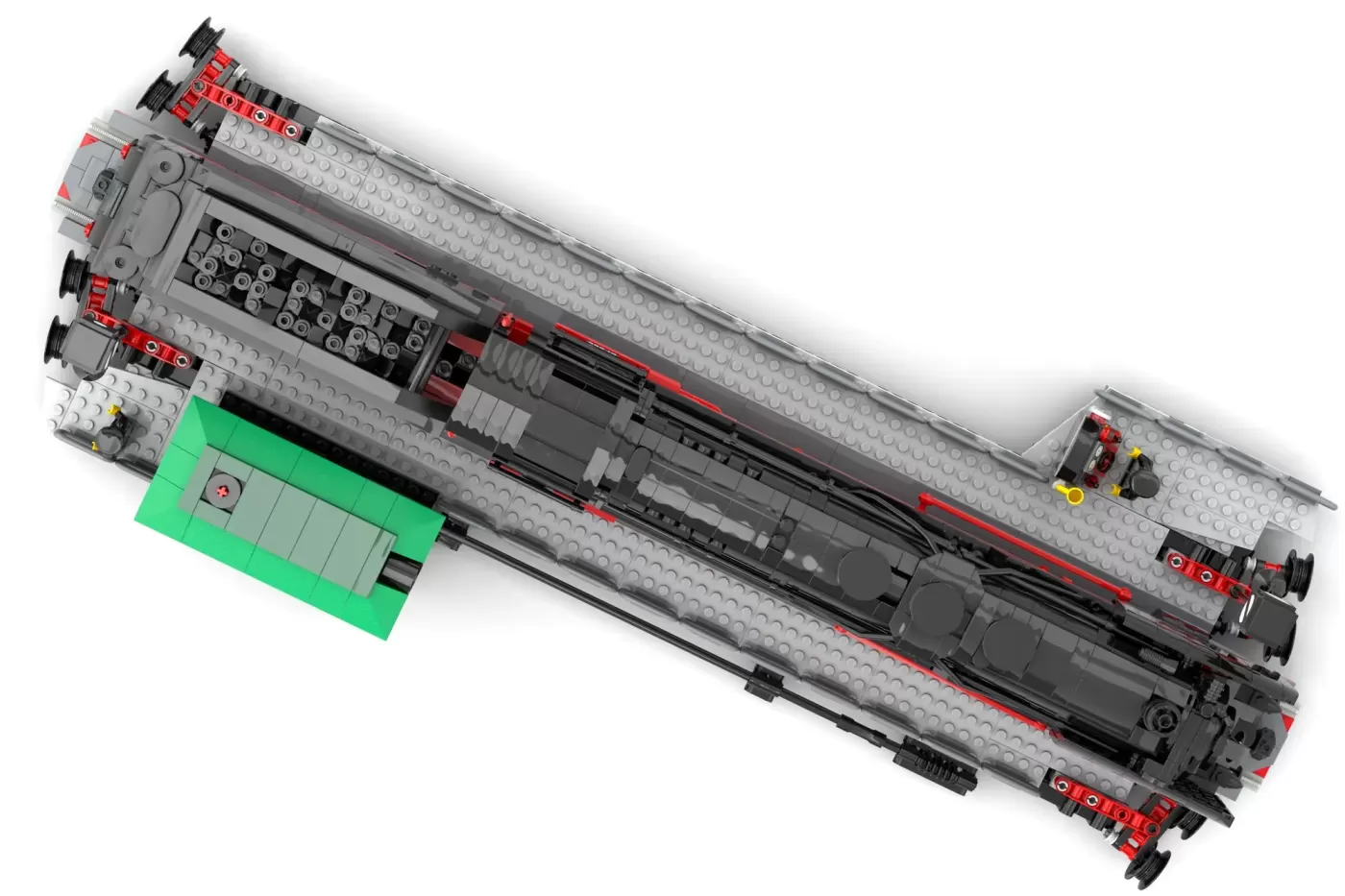 German Steam Train BR01 Series Celebrates 100 Years with LEGO® Ideas Turntable Model — contents
