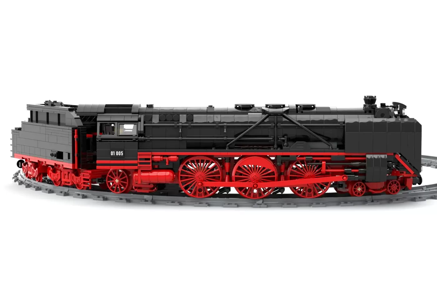 German Steam Train BR01 Series Celebrates 100 Years with LEGO® Ideas Turntable Model — detail view