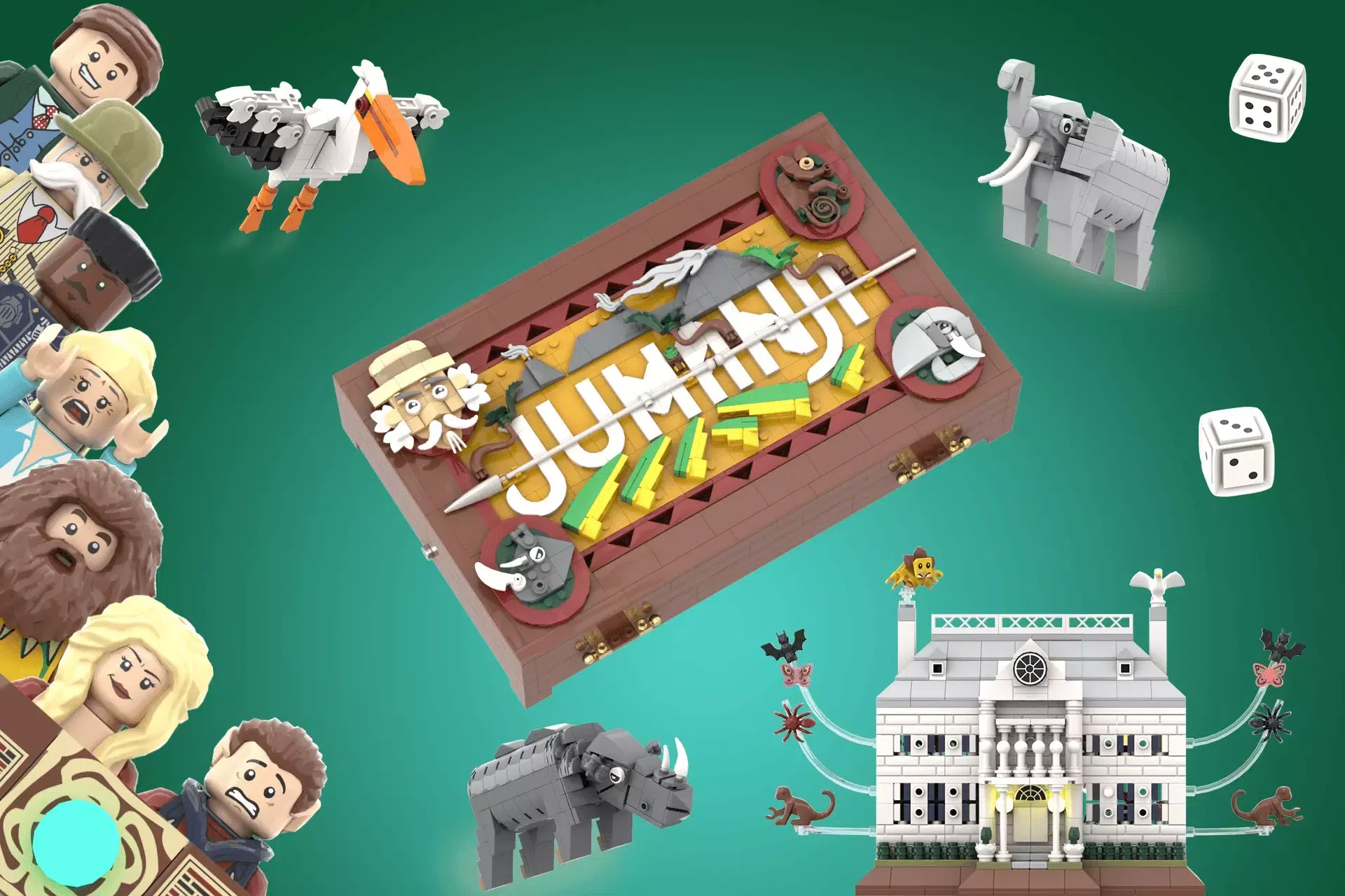 Jumanji Board Game Adventure - From Jungle Stampede to LEGO® Ideas Magic