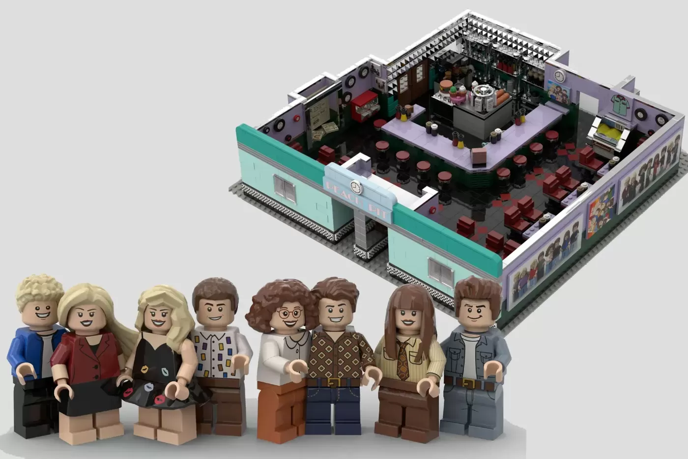 LEGO® Ideas Beverly Hills 90210 Peach Pit Hits 2k Supporters – Will Dylan and the Gang Get Their Own Set?