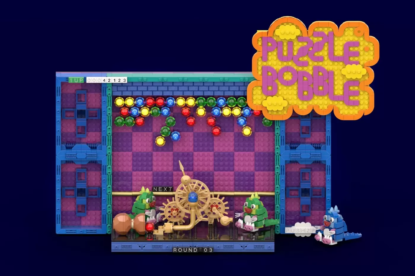 Criador de LEGO® Ideas Constrói Jogo de Arcada Puzzle Bobble Funcional