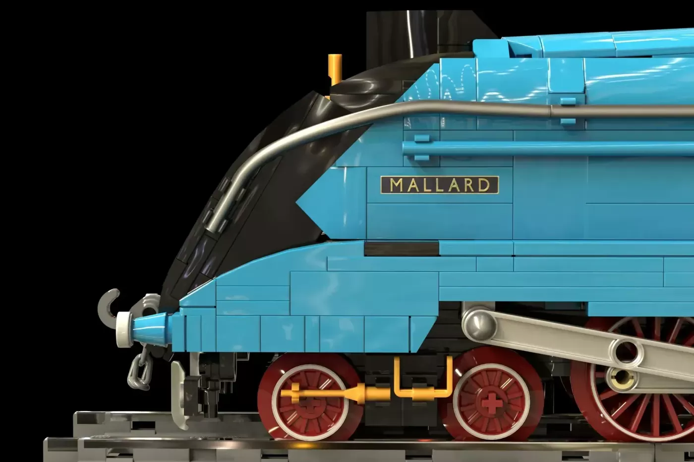LEGO® Ideas Mallard Steam Train Project Reaches 10,000 Supporters (10000) — detail view
