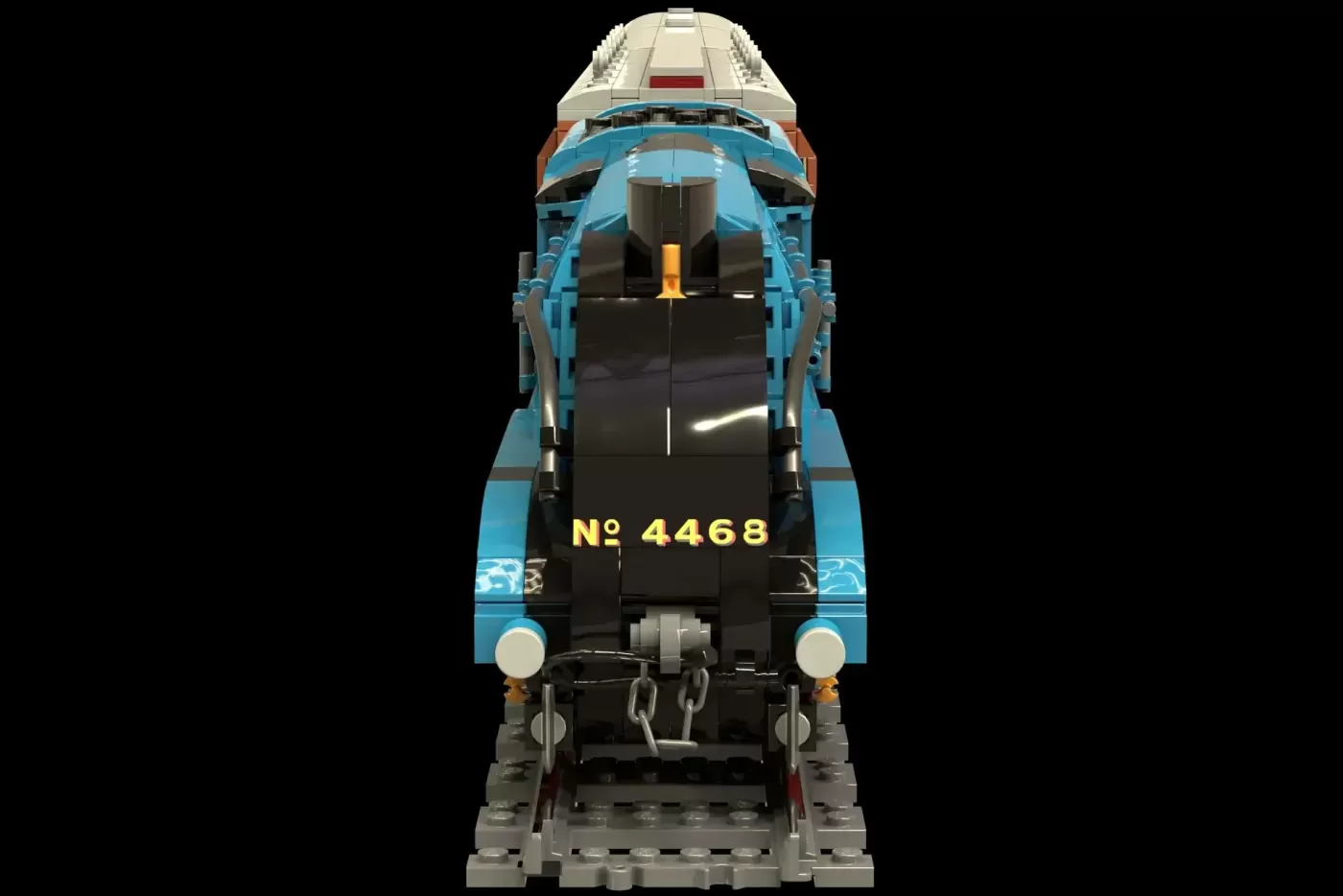 LEGO® Ideas Mallard Steam Train Project Reaches 10,000 Supporters (10000) — side view