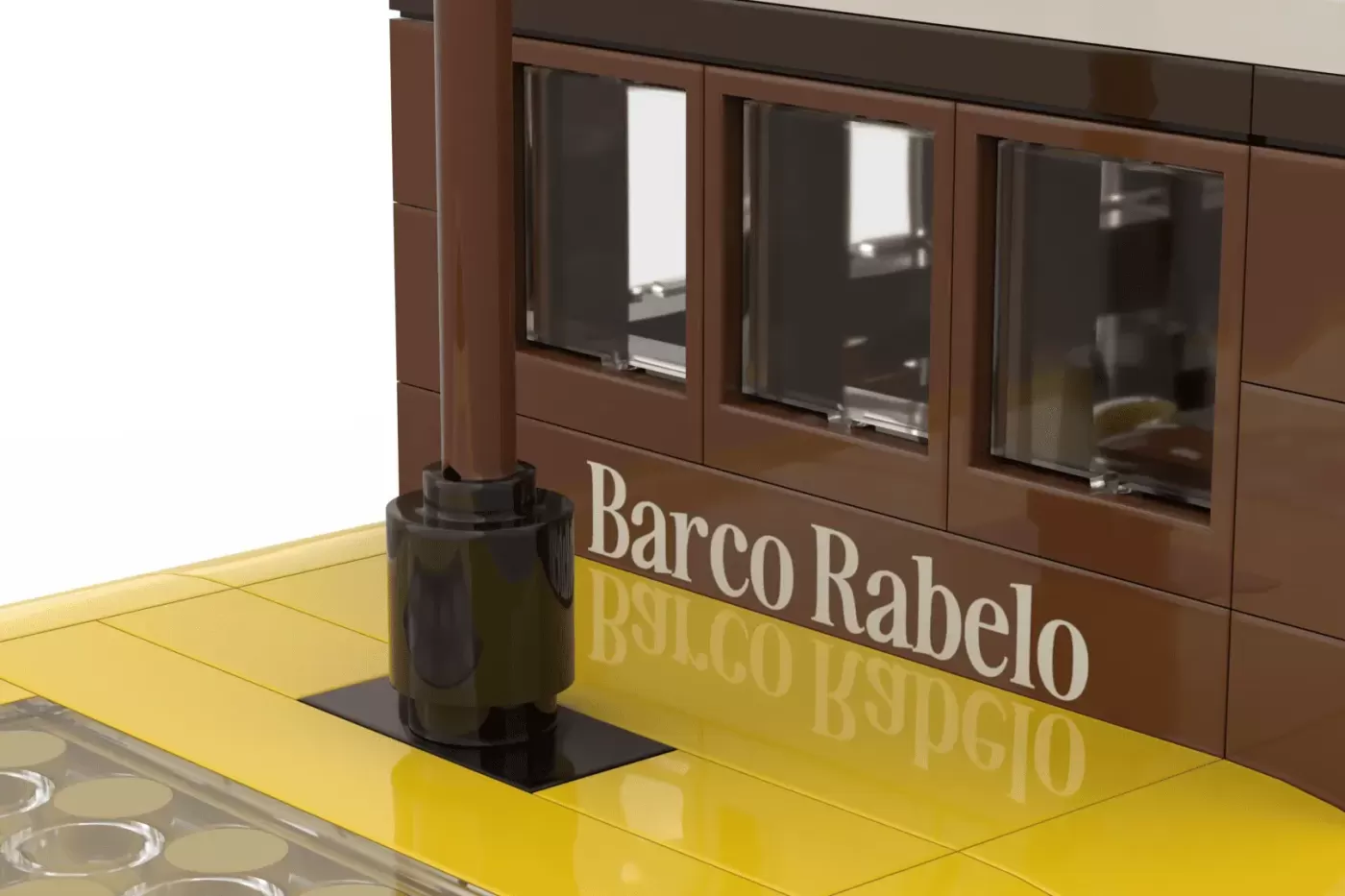 LEGO® Ideas Rabelo Boat Brings Portuguese Maritime Heritage to Life — side view