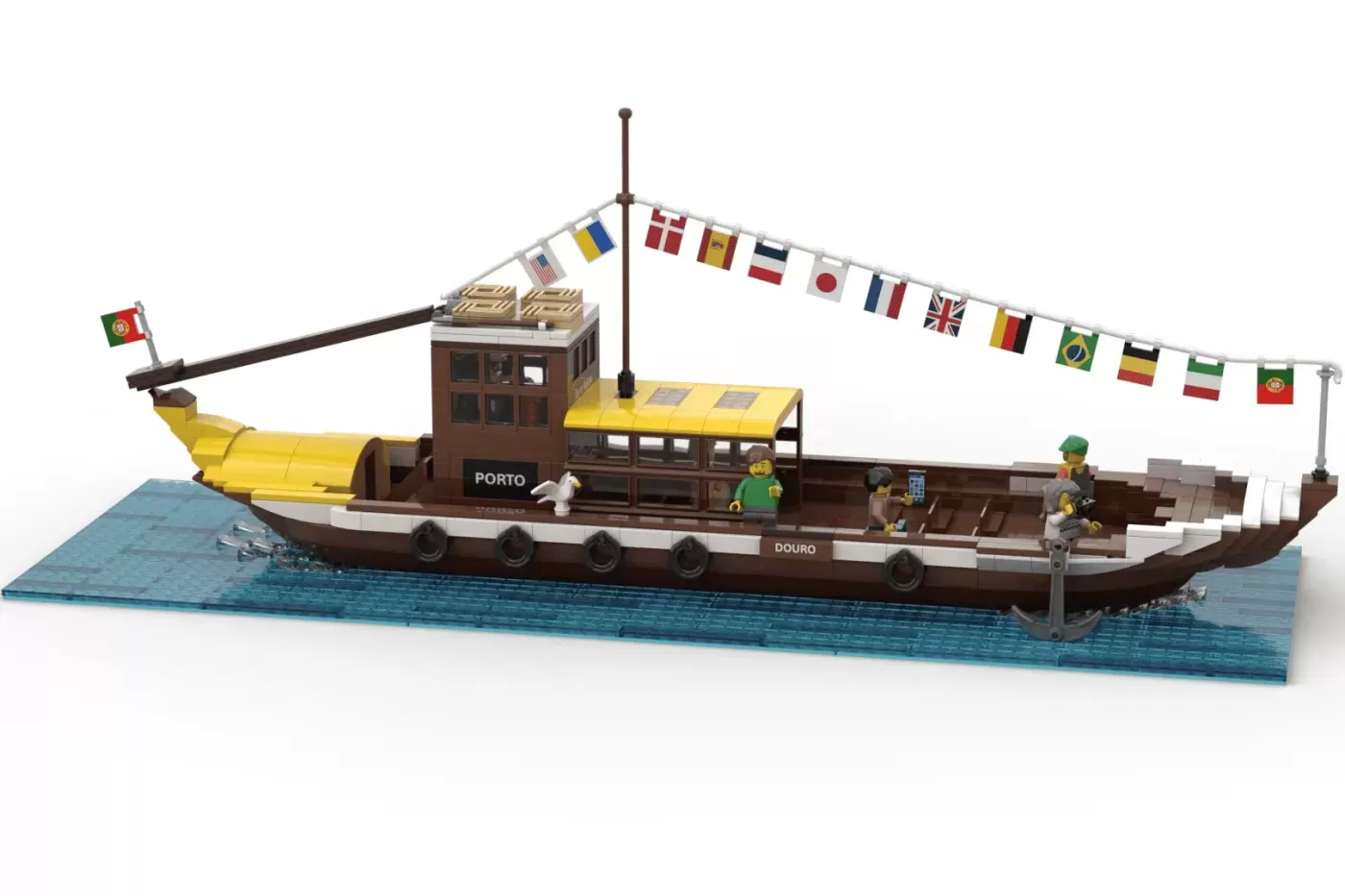 LEGO® Ideas Rabelo Boat Brings Portuguese Maritime Heritage to Life — brick.news