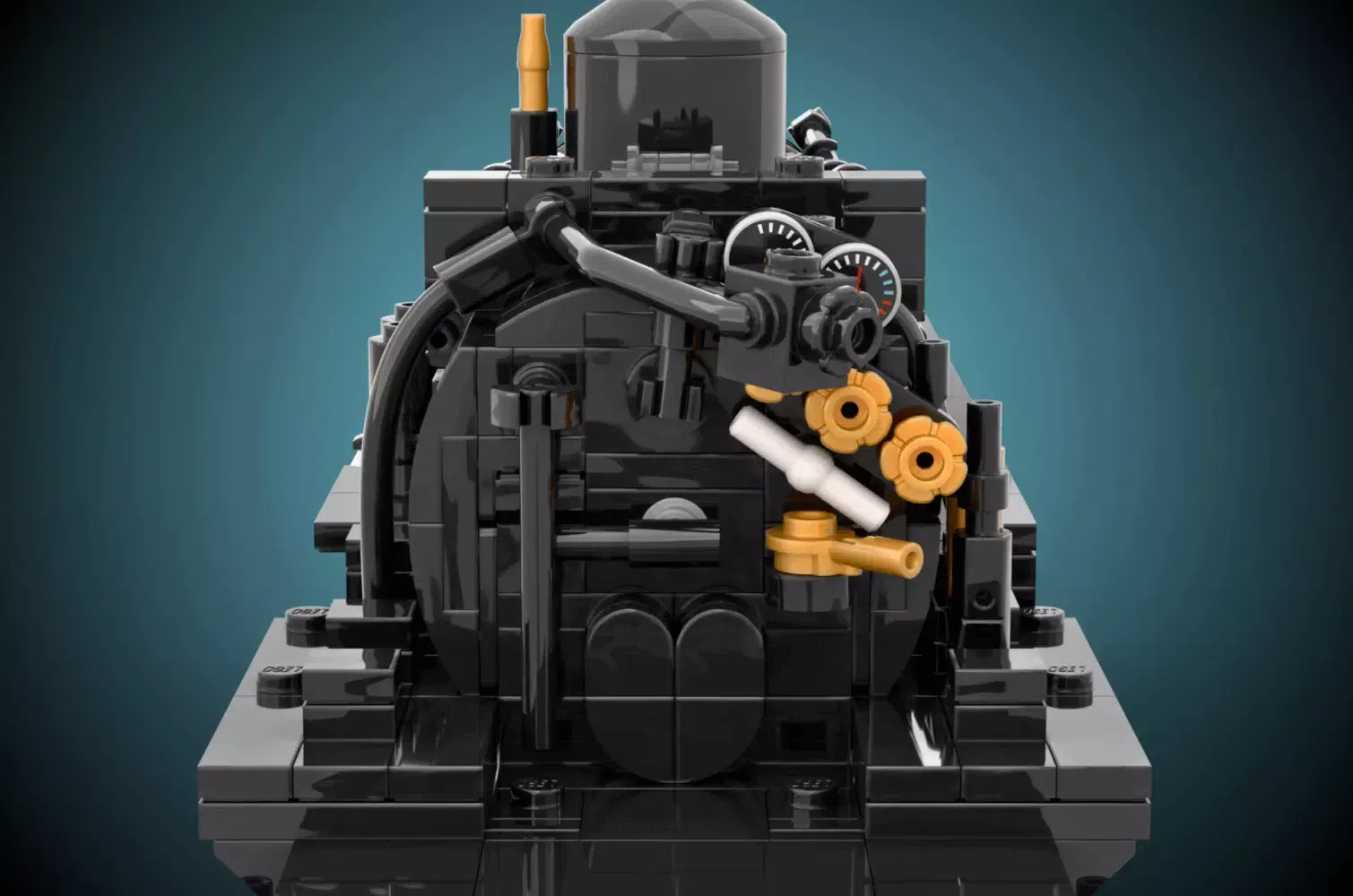 LEGO® Ideas Steam Train Canadian National 1009 Captures Historic Railway Magic — close-up