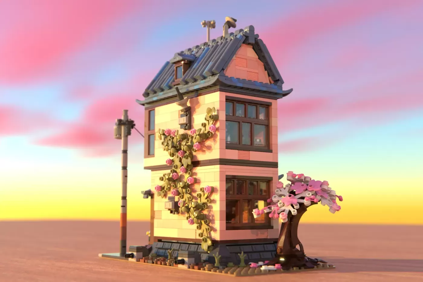 LEGO® Ideas Tekeshi Townhouse Reaches 10K Supporters, Heads to Review — brick.news