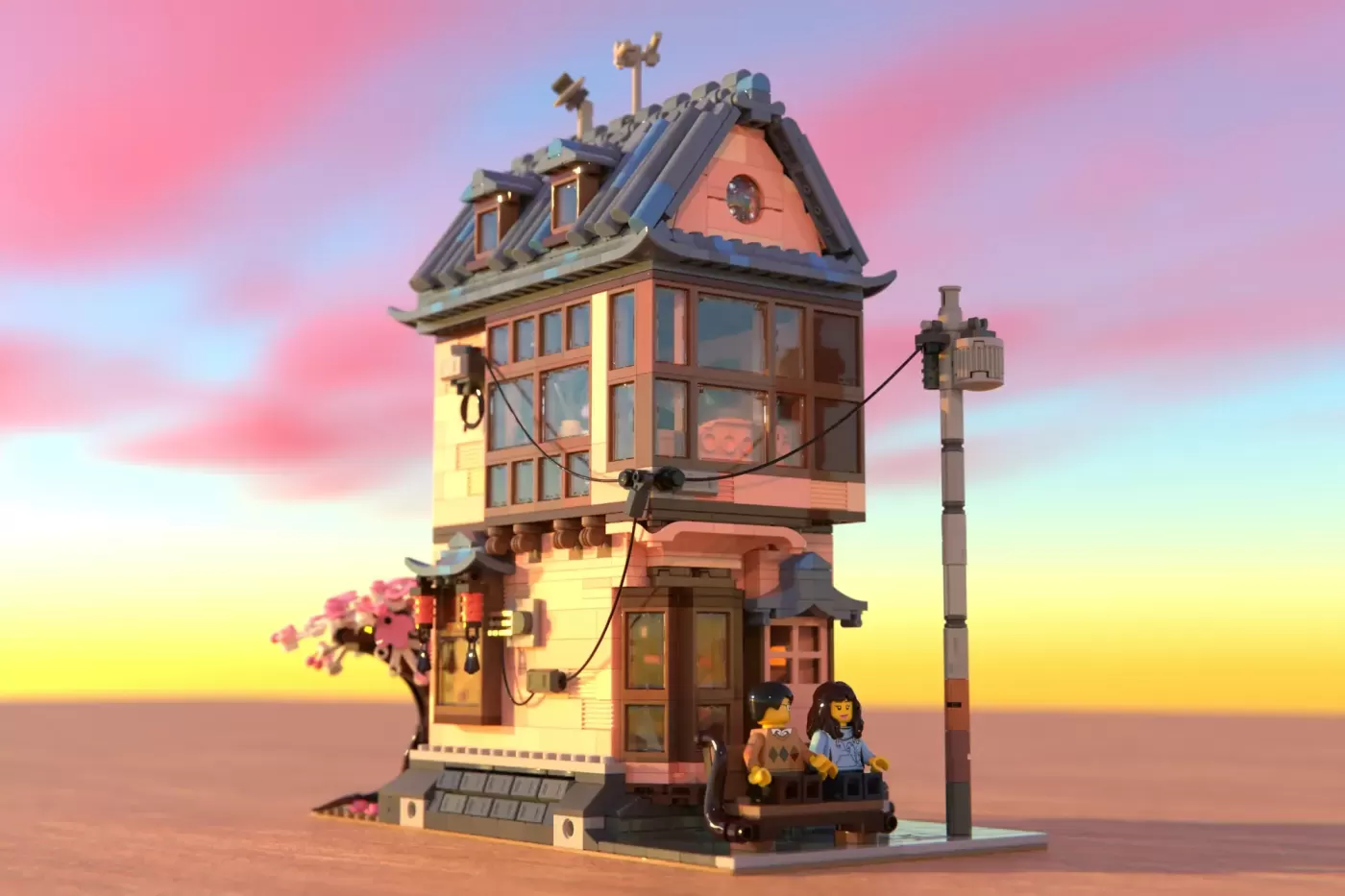 Tekeshi Townhouse: o modular japonês que ruma à revisão da LEGO® Ideas