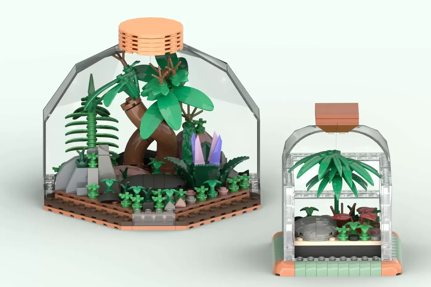 LEGO® Ideas Terrarium Collection Reaches 10,000 Supporters with Four Mini Ecosystems (10000) — legor ideas terrarium colle…