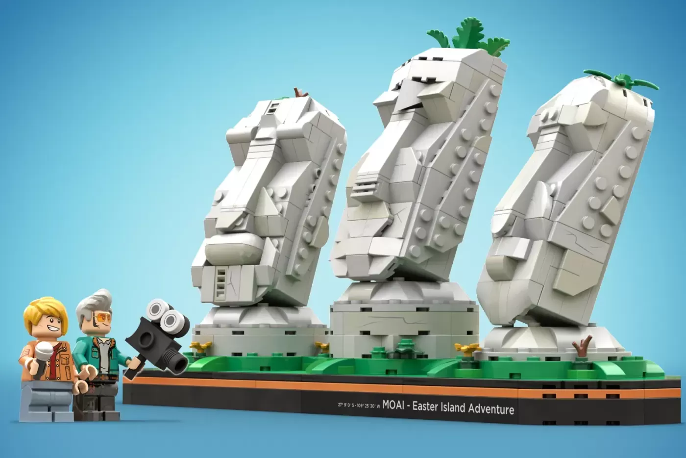 MOAI - Easter Island Adventure: The LEGO® Ideas Set Bringing Ancient Giants to Your Shelf