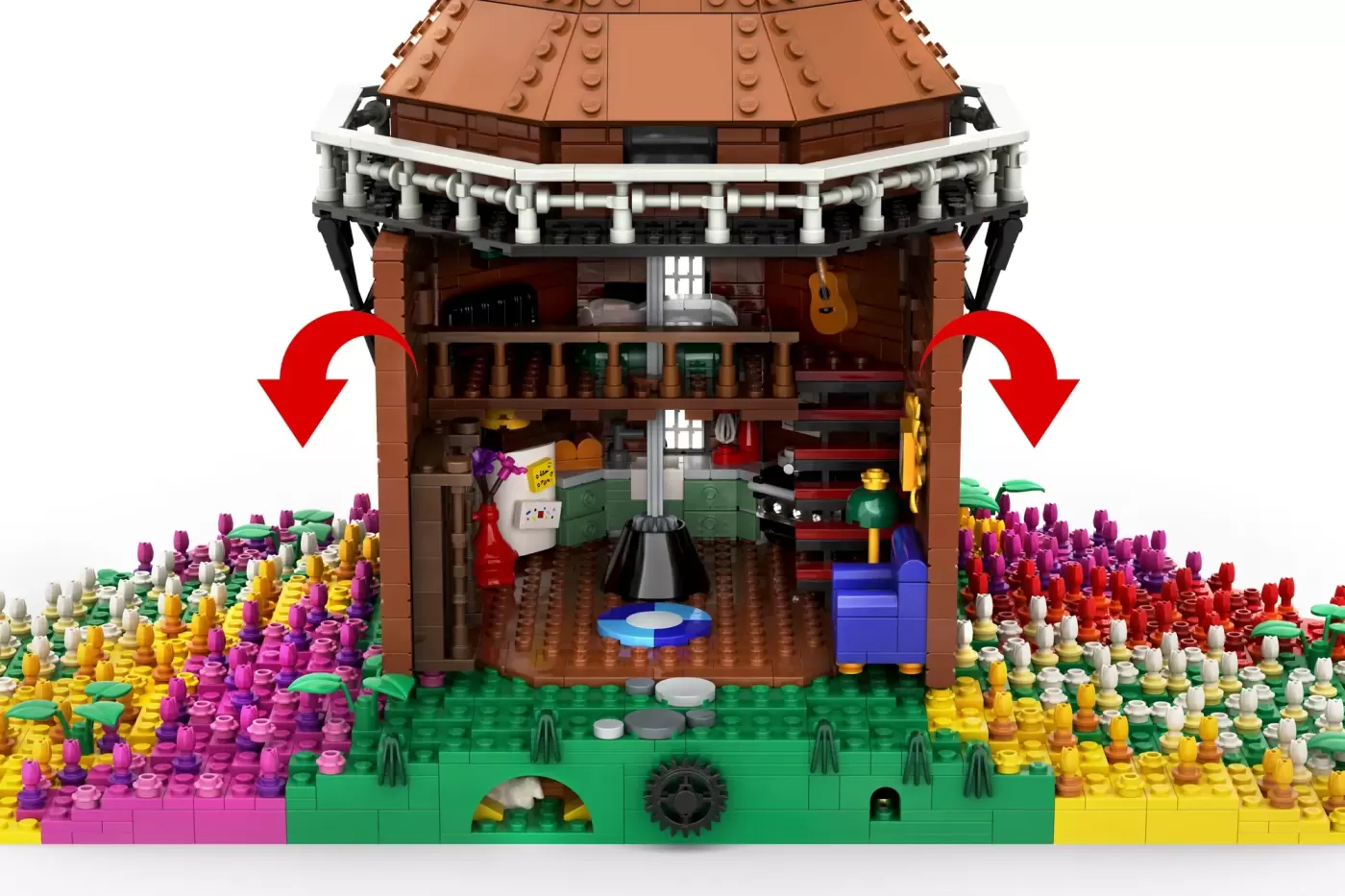 LEGO® Tulip Field Windmill - A Dutch Dream Worth Supporting — legor tulip field windmill dutch dream worth supporting img …