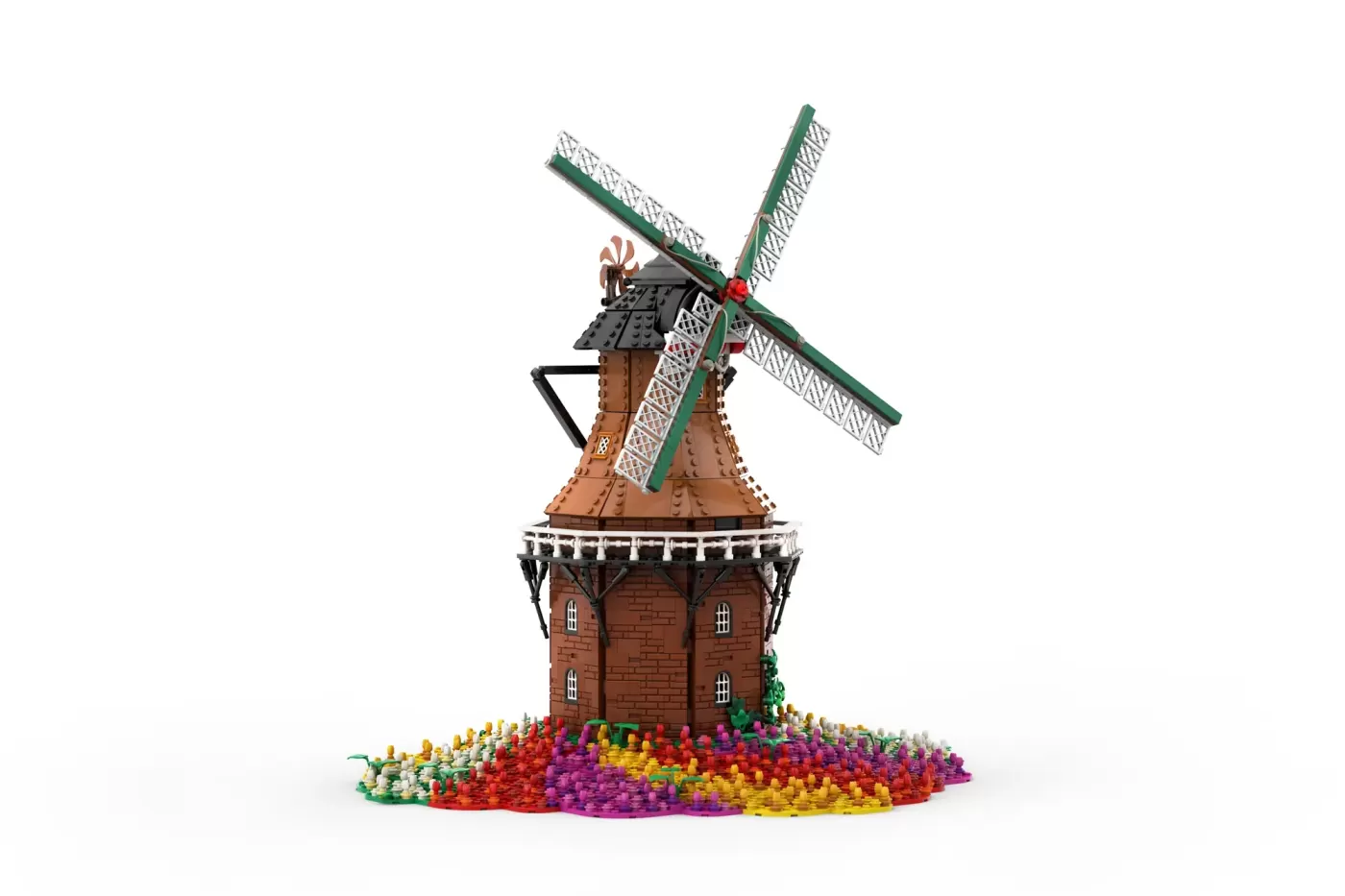 LEGO® Tulip Field Windmill - A Dutch Dream Worth Supporting — legor tulip field windmill dutch dream worth supporting img …