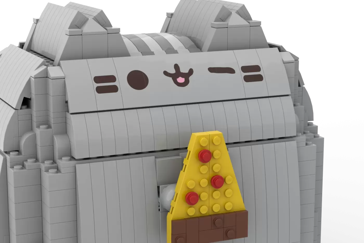Projeto Pusheen With Pizza traz o gato mais preguiçoso da internet aos tijolos LEGO® Ideas