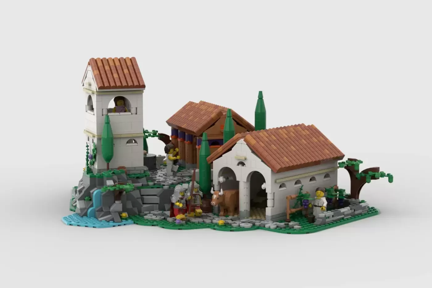 Roman Town em LEGO® Ideas - Roma Antiga em Tijolos com 2013 Peças