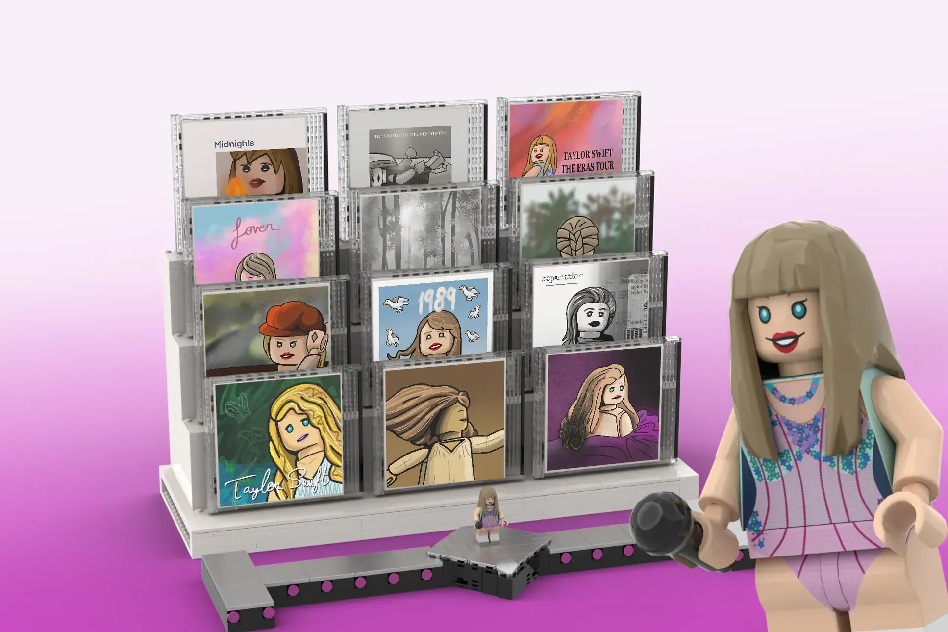 Taylor Swifts Eras Tour als LEGO® Ideas: 11 Alben aus 1.100 Steinen