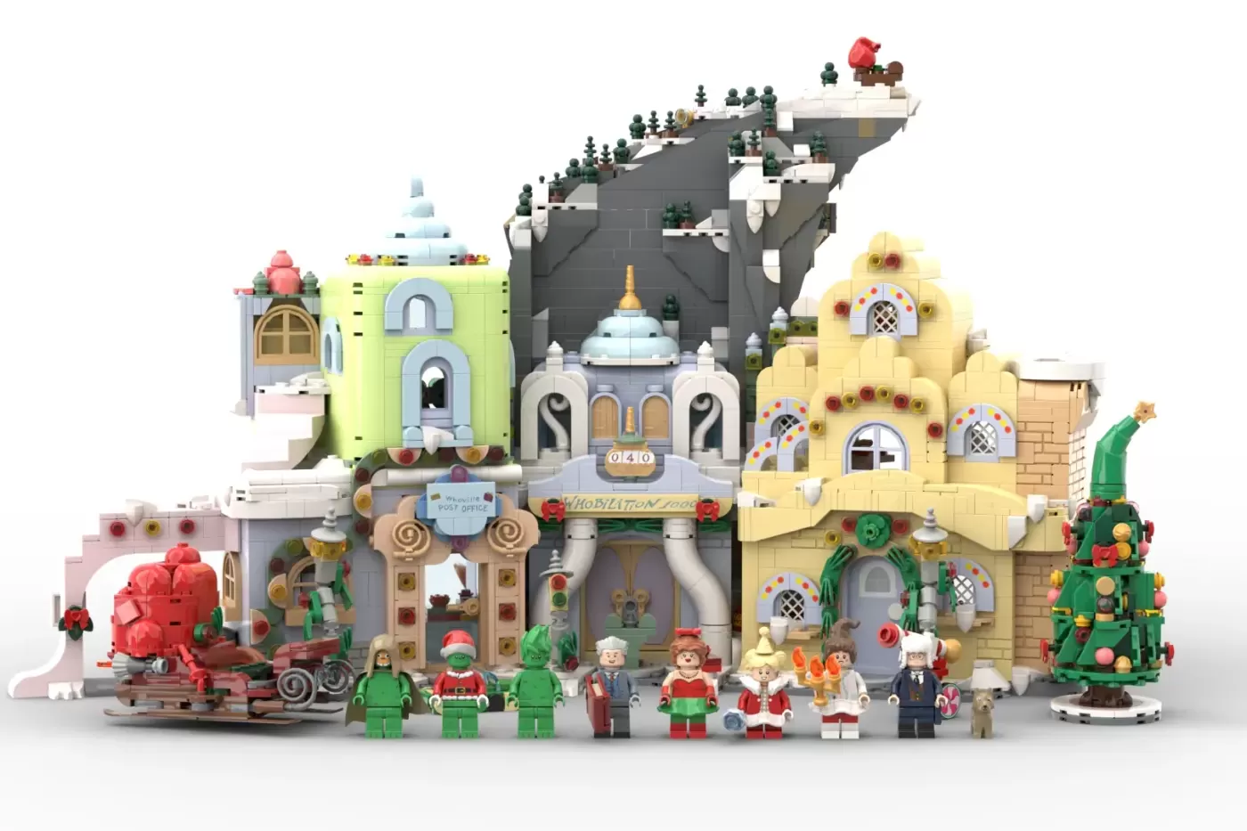 The Grinch Whoville Hits 10,000 - a 4,218-Piece LEGO® Ideas Christmas Wonder