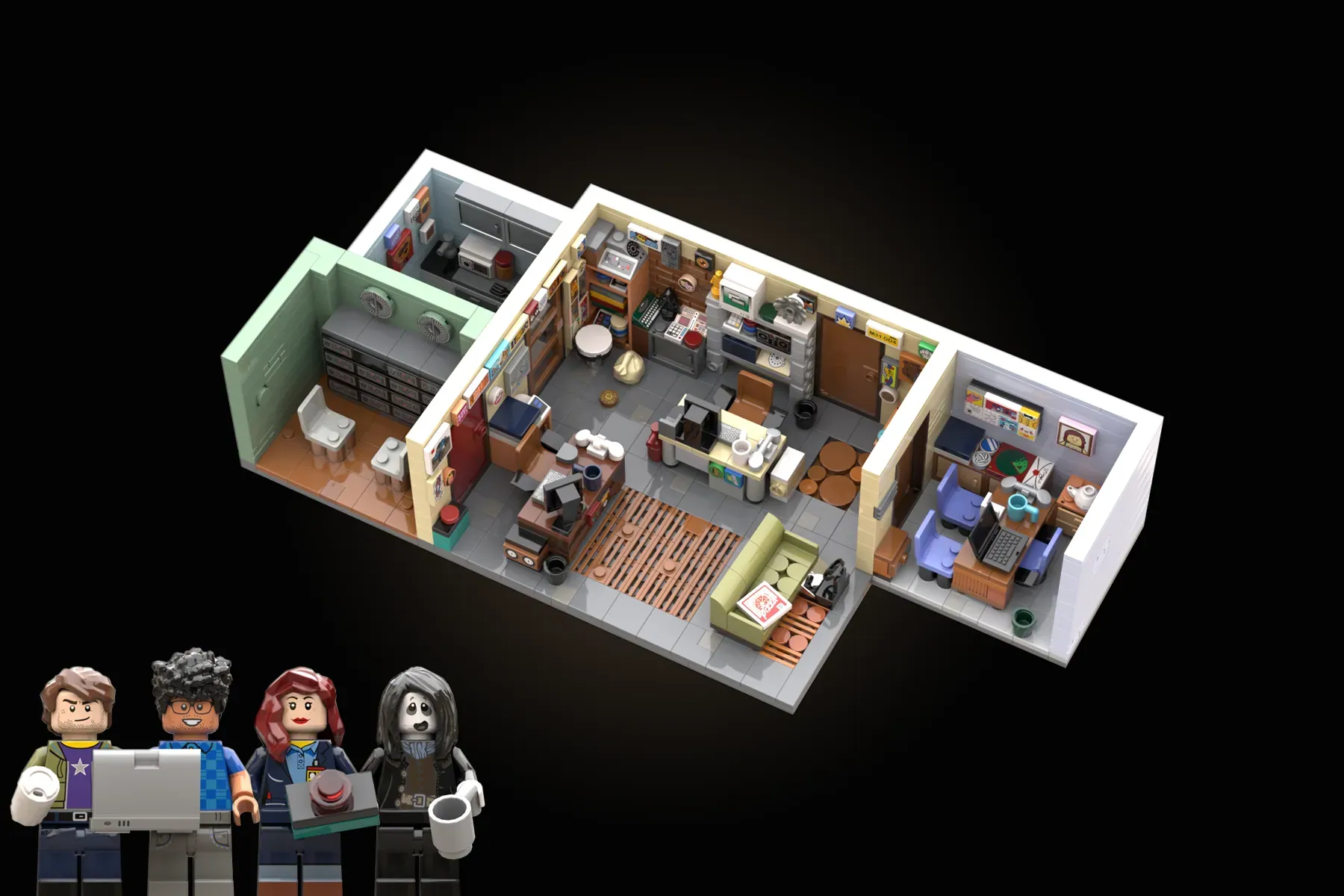 The IT Crowd Basement Office Hits LEGO® Ideas - Have You Tried Turning It Off and On Again?