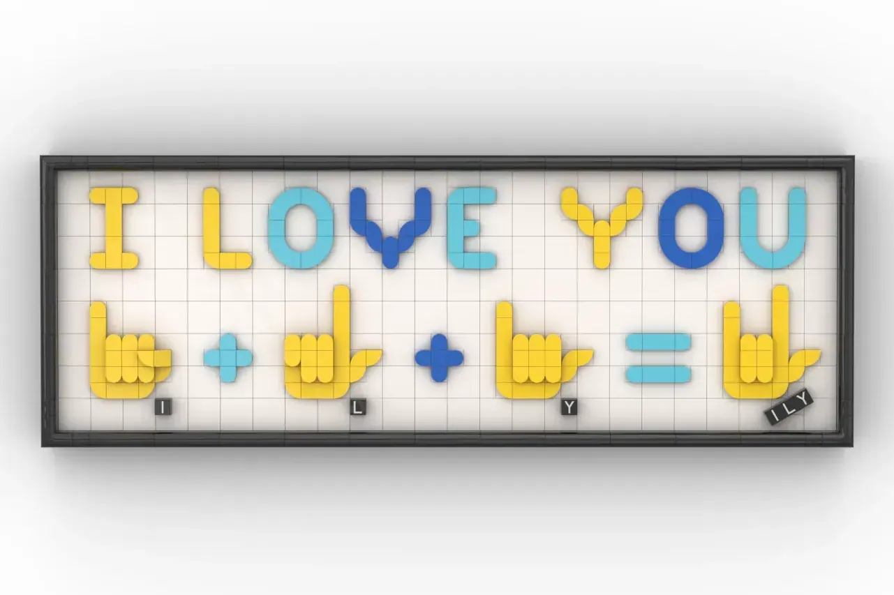 O Projeto LEGO® Ideas The Sign of ILY: Construir Amor Peça a Peça