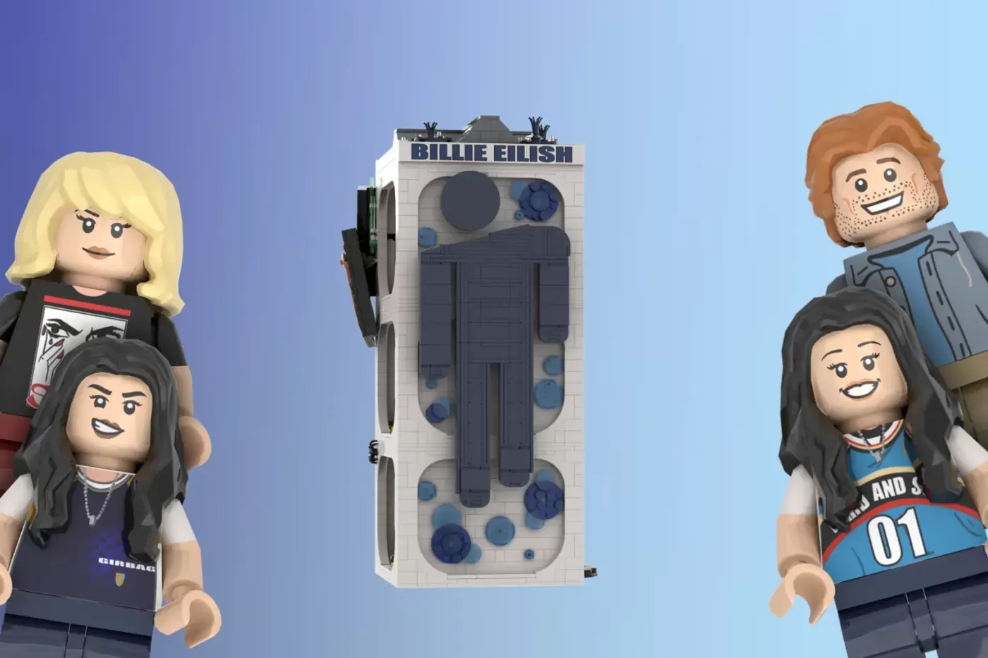 Billie Eilish em LEGO® Ideas - a torre de 2363 peças que esconde cachorrinhos nos bastidores
