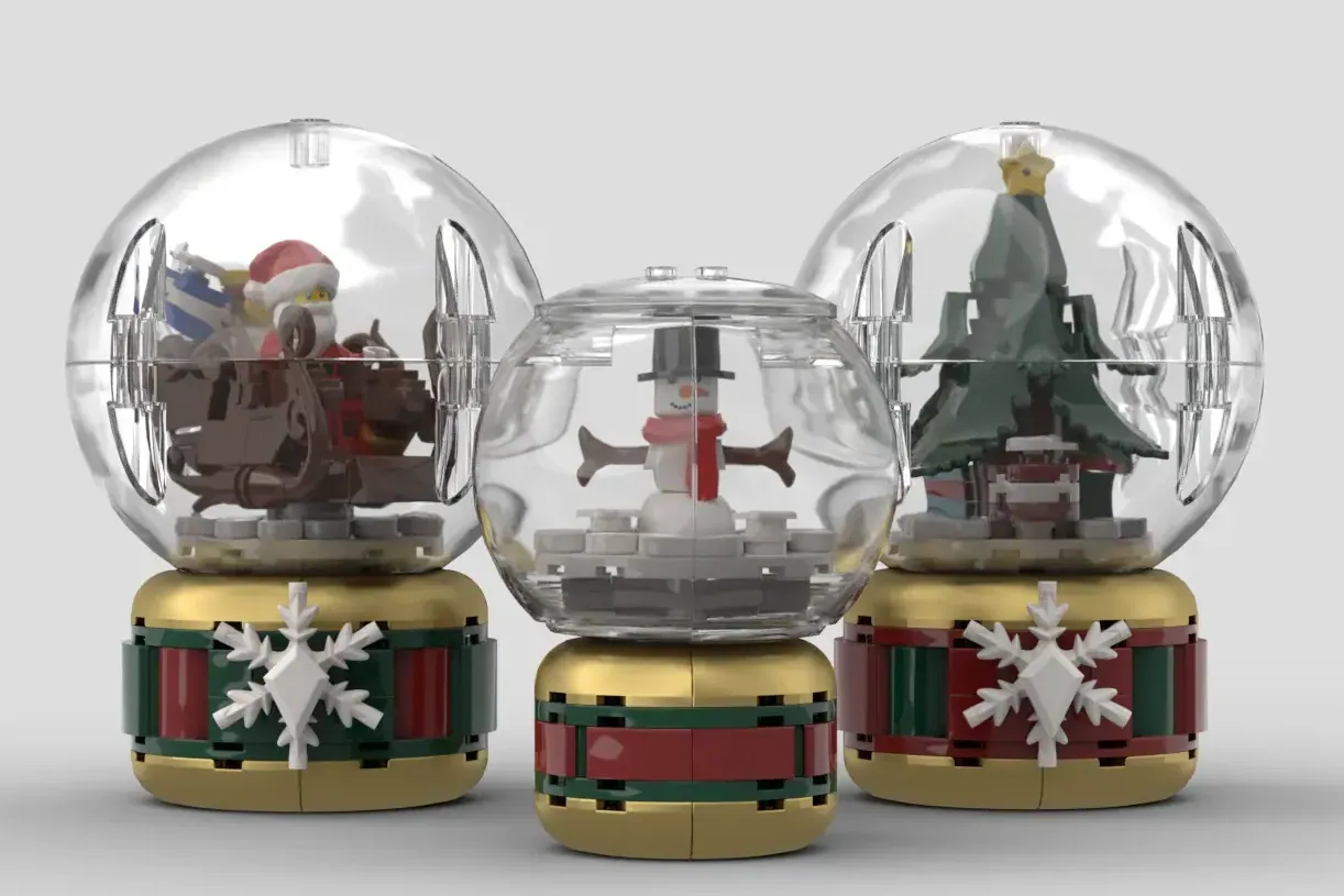 This 385-Piece LEGO® Snow Globe Trio Just Hit 10,000 Supporters
