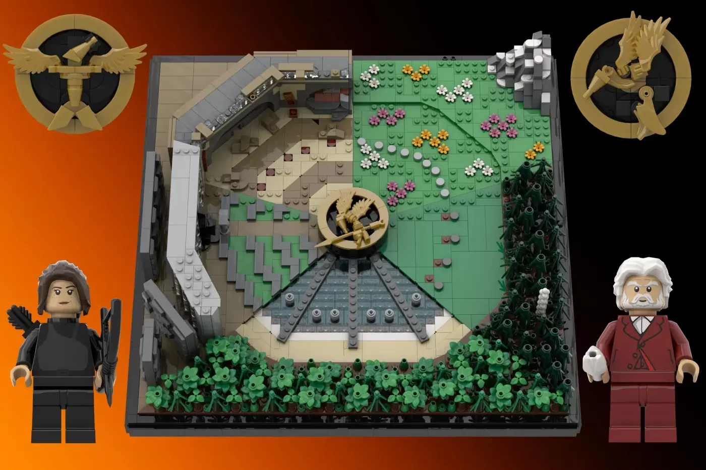 This Hunger Games LEGO® Set Packs 5 Arenas and 2,782 Pieces Into One Display