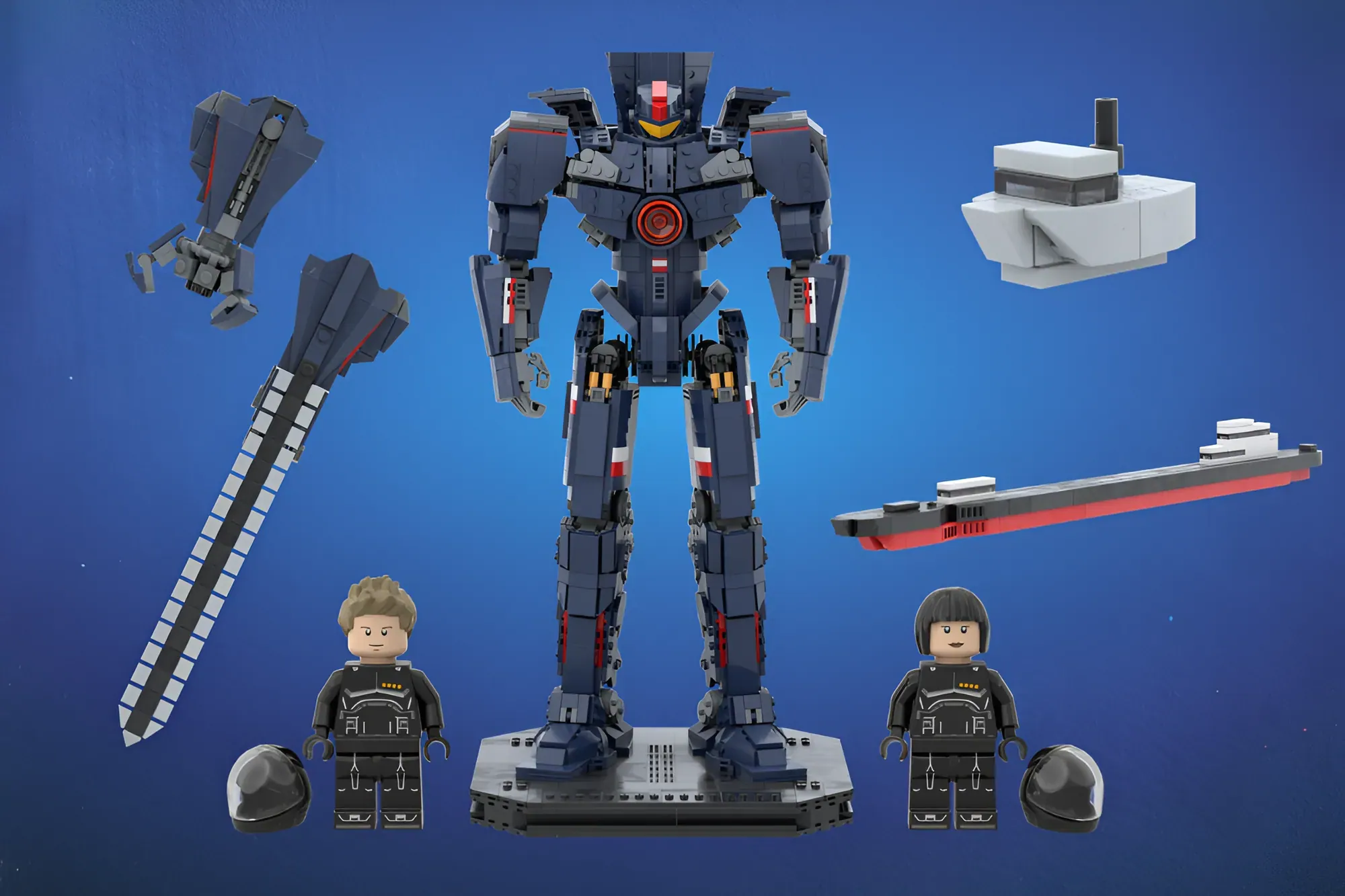 This LEGO® Gipsy Danger Jaeger Just Hit 10,000 Supporters and Stands 15.5 Inches Tall