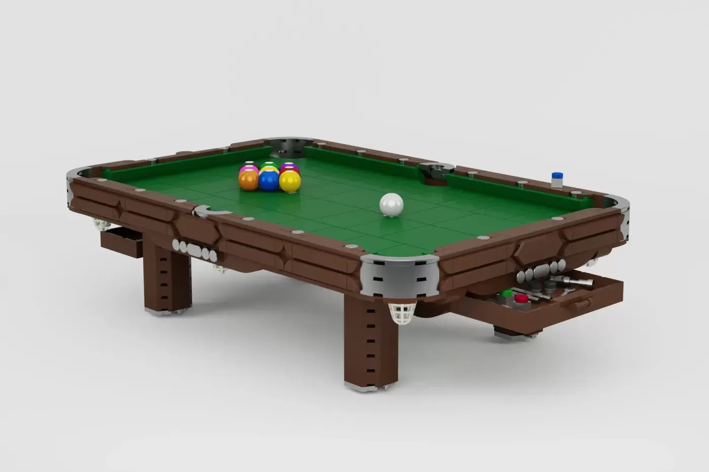 Vintage Billiards Table LEGO® Ideas Project Reaches 10,000 Supporters (10000) — vintage billiards table legor ideas projec…